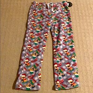 Soft and cozy winter holiday lounge pants size large juniors  NWT